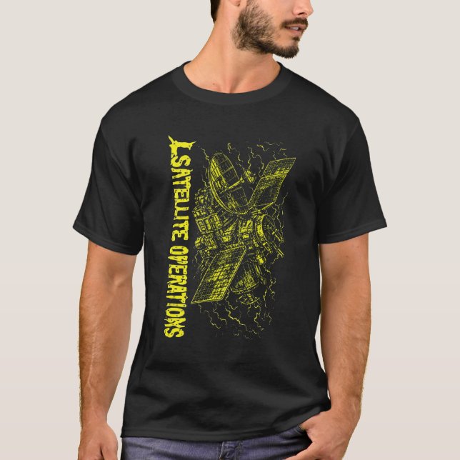 Camiseta Satellite Operations – Deep Space Relay Satellite  (Frente)