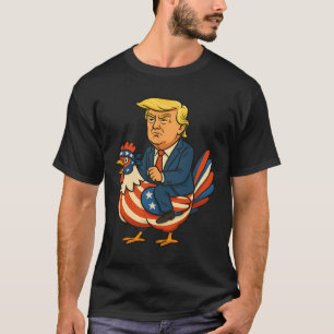 Camiseta Sátira de Jockey de Frango Trump - Humor Político