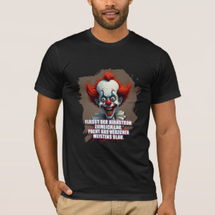 Camiseta Sátira de palhaço sobre humores azuis
