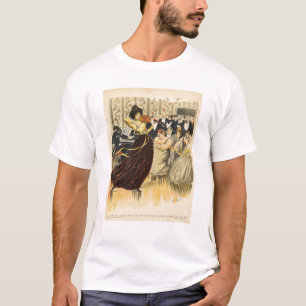 Camiseta Sátira de uma noite musical do salão de beleza