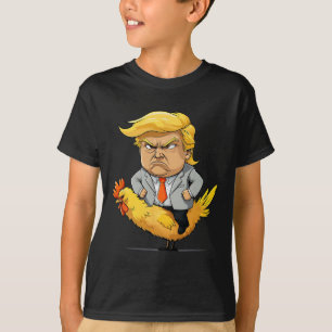 Camiseta Sátira do Jockey de Frango Trump - Humor Político 