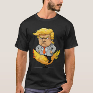 Camiseta Sátira do Jockey de Frango Trump - Humor Político