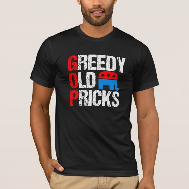 Camiseta Sátira engraçada do GOP do anti republicano dos (Frente)