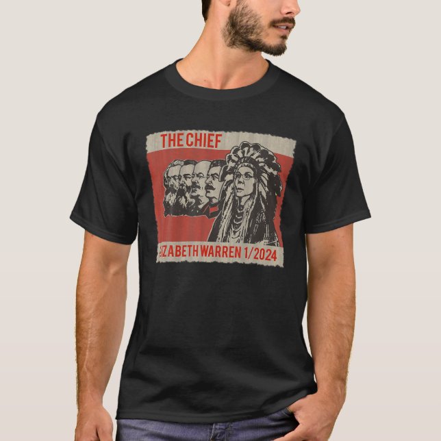 Camiseta Sátira Política Engraçada T Anti Elizabeth Warren  (Frente)