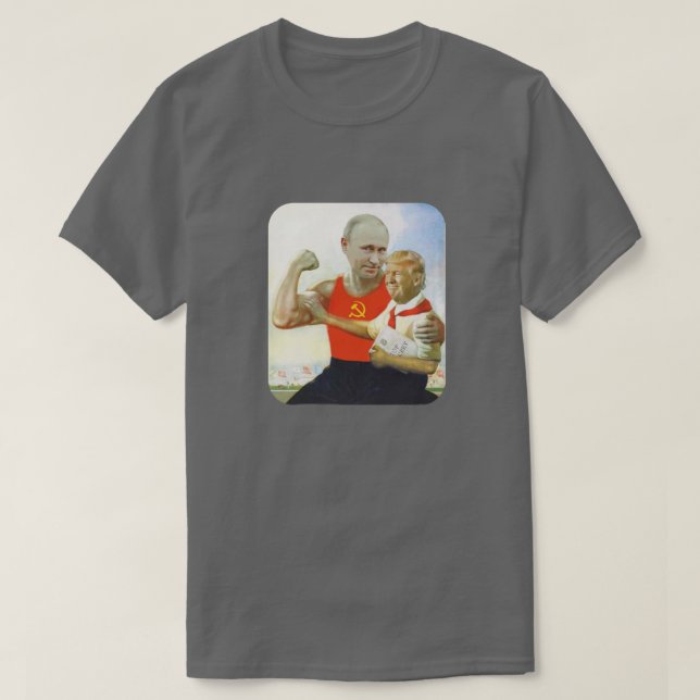Camiseta Sátira política minúscula de Putin do trunfo & da (Frente do Design)