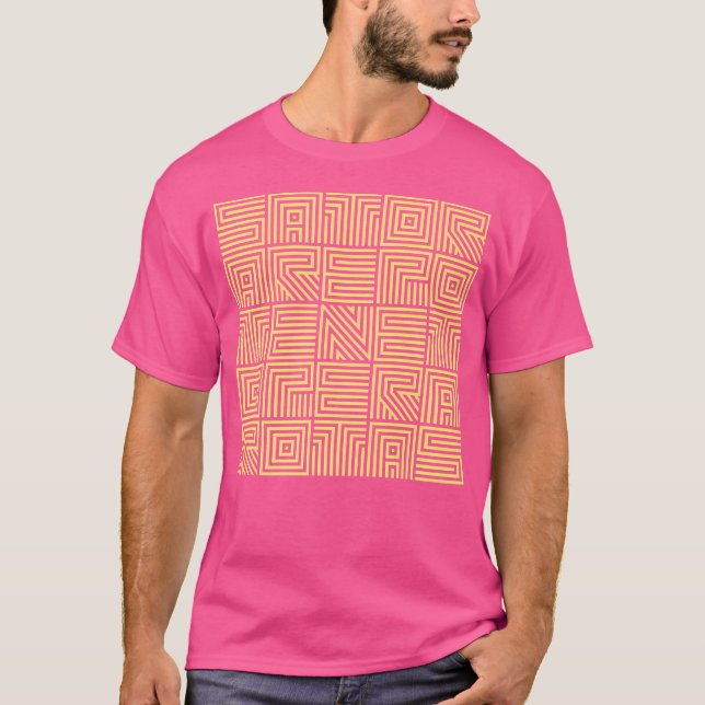 Camiseta Sator Arepo Tenet Opera Rotas (Frente)