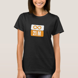 Camiseta satoshi btcbank block infinito a 21 milhões b