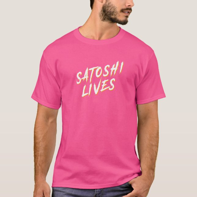 Camiseta Satoshi Vive  Bitcoin  1 (Frente)