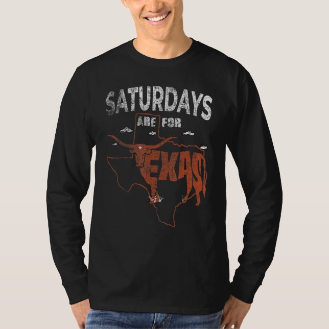 Camiseta Saturdays Are For Longhorn Texas Trendy Austin Pri (Frente)