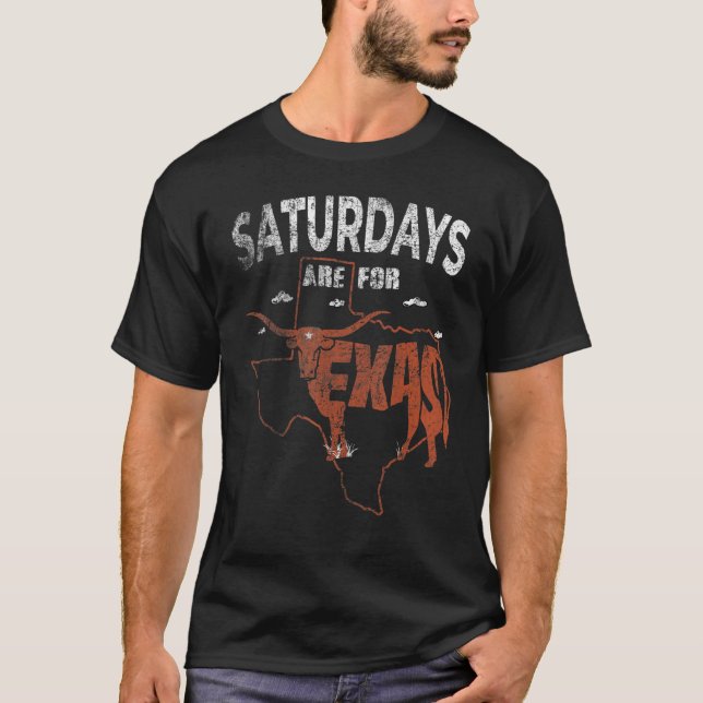 Camiseta Saturdays Are For Longhorn Texas Trendy Austin Pri (Frente)