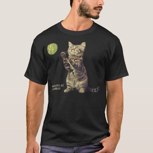 Camiseta Saturdays At Your Place Cute Cat Feline Lover (Frente)