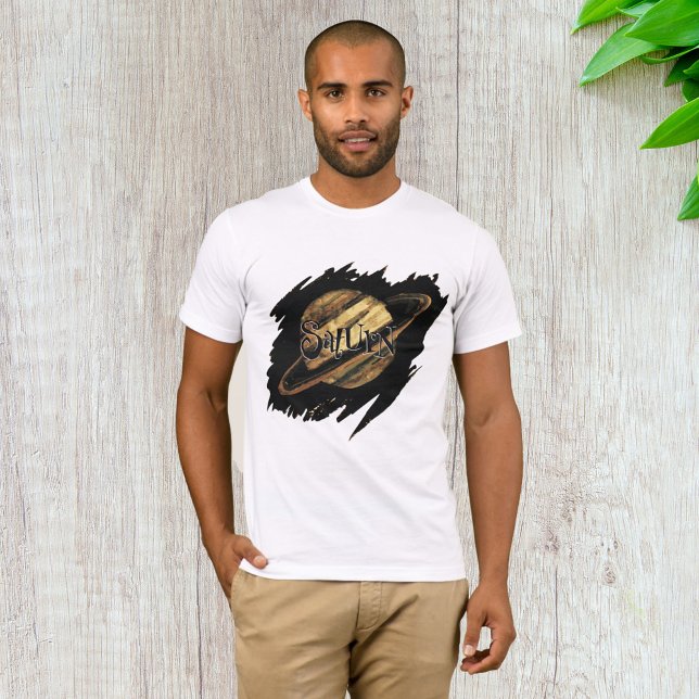 Camiseta Saturn Mens T-Shirt (Criador carregado)