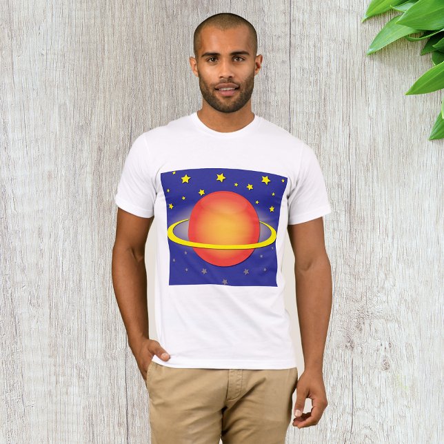 Camiseta Saturn Mens T-Shirt (Criador carregado)