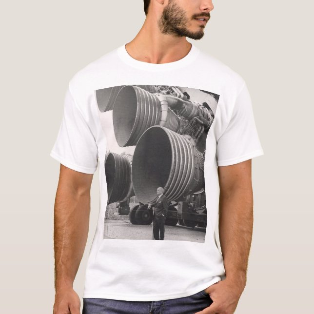 Camiseta Saturn V e Von Braun (Frente)