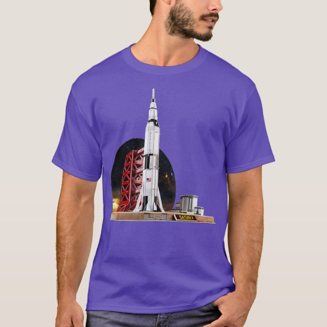 Camiseta Saturn V Space Shuttle (Frente)