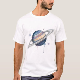 Camiseta Saturno Colorido