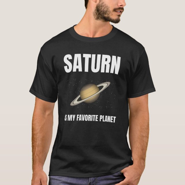 Camiseta Saturno é meu planeta favorito (Frente)