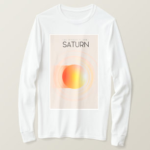Camiseta Saturno - O Planeta Anelado Arte Espacial.