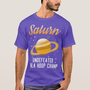 Camiseta Saturno Unvencido Hula Hoop Champion Engraçado