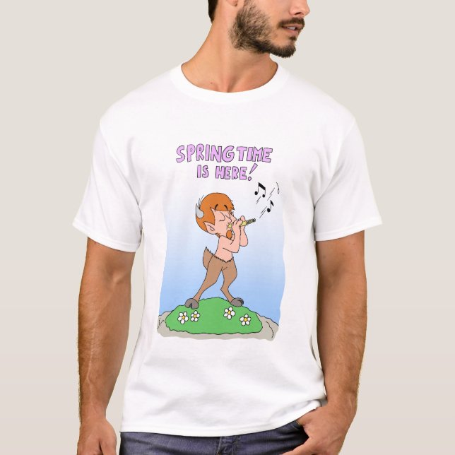 Camiseta Satyr com Pan Flute T-Shirt (Frente)