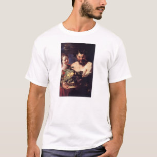 Camiseta Satyr e menina por Peter Paul Rubens
