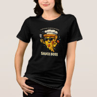 Camiseta Sauce Boss – Fatia de Pizza Chef Desenho