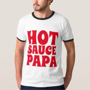 CAMISETA SAUCE PAPA QUENTE MENS PAI T-SHIRTS