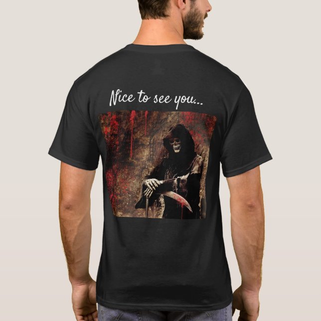 Camiseta Saudação Assustadora da Morte (Verso)