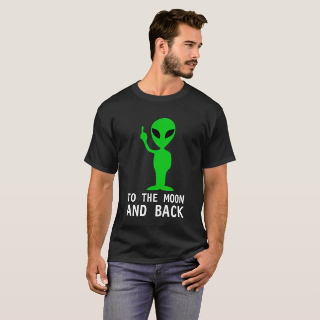 Camiseta Saudação da Alienígena verde personalizável (Frente Completa)