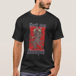 Camiseta Saudação da Figura Lendária do Natal Krampus