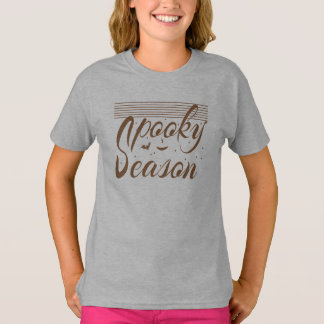Camiseta Saudação de Halloween da temporada assustadora com