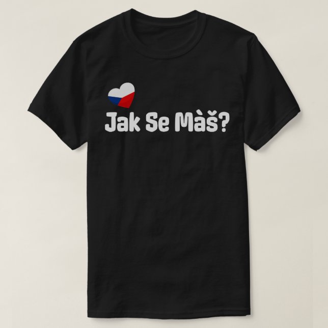 Camiseta Saudação de Jak Se Mas Checo (Frente do Design)