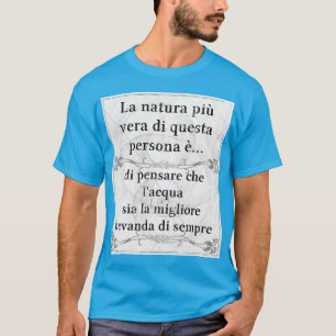 Camiseta Saudação do vita do acqua do bere de vera do pi
