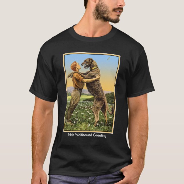 Camiseta "Saudação do Wolfhound Irlandês" (Frente)