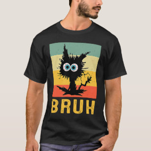 Camiseta Saudação Irmão Meme Bruh Gatos Adolescentes Rapaze