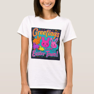 Camiseta Saudação páscoa Dos Bunnies