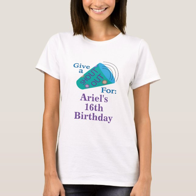 Camiseta Saudação Personalizável (Frente)