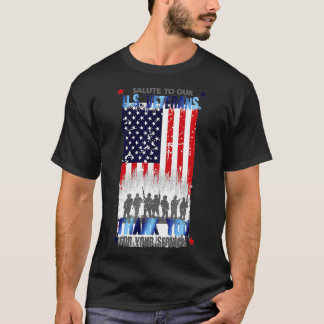 Camiseta Saudações aos nossos veteranos Obrigado pelo seu s