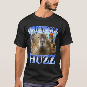 Camiseta Saudações capivara para homens da geração z geraçã