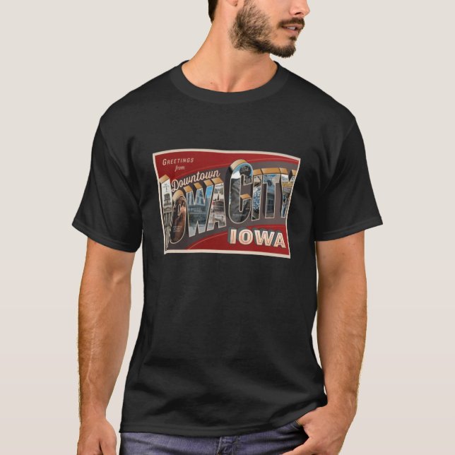 Camiseta Saudações Da Cidade De Iowa (Frente)