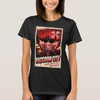 Camiseta Saudações da Cidade do Guaxinim Resident Evil Horr