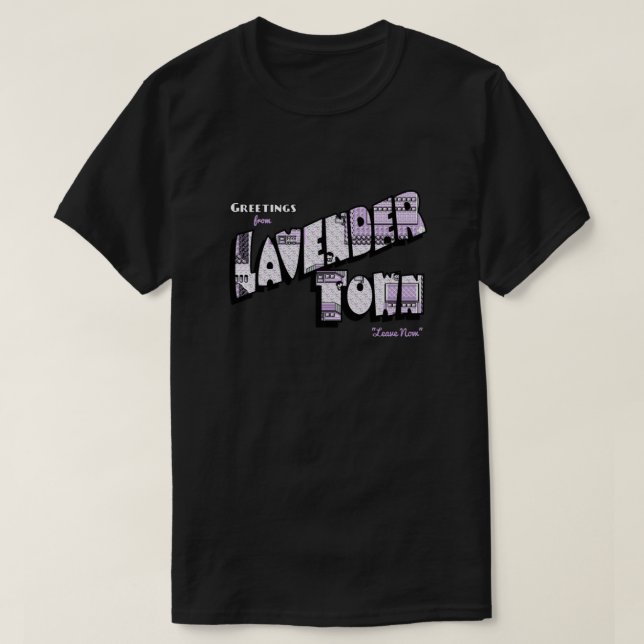 Camiseta Saudações da Cidade Lavanda  (Frente do Design)