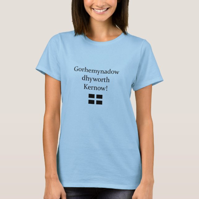 Camiseta Saudações da Cornualha em Cornualha (Frente)
