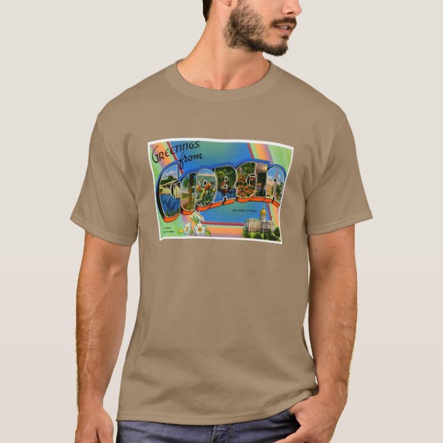 Camiseta Saudações da Georgia Retro Souvenir (Frente)