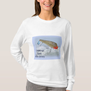 Camiseta Saudações Da Pesca De Nova Jersey