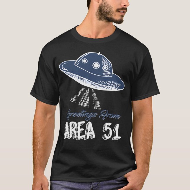 Camiseta Saudações Da Zona 51 (Frente)