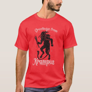 Camiseta Saudações De Krampus, Divertido Paganismo Pré-Germ