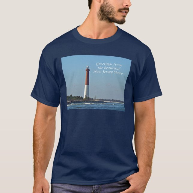 Camiseta Saudações De Nova Jersey - Barnegat Light (Frente)