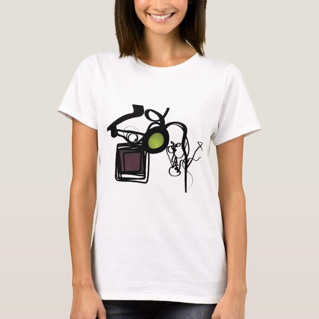 Camiseta Saudações de Philydion: Abstrato Black & White (Frente)
