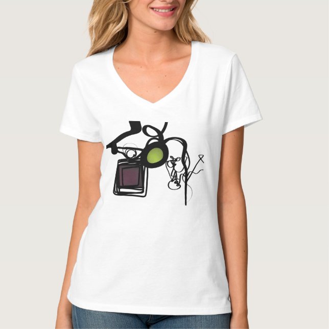 Camiseta Saudações de Philydion: Abstrato Black & White (Frente)
